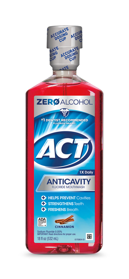 ACT ANTICAVITY RINSE CINNAMON 18 OZ