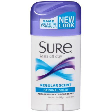 SURE SOLID DEODORANT A/P REGULAR 1.7 OZ