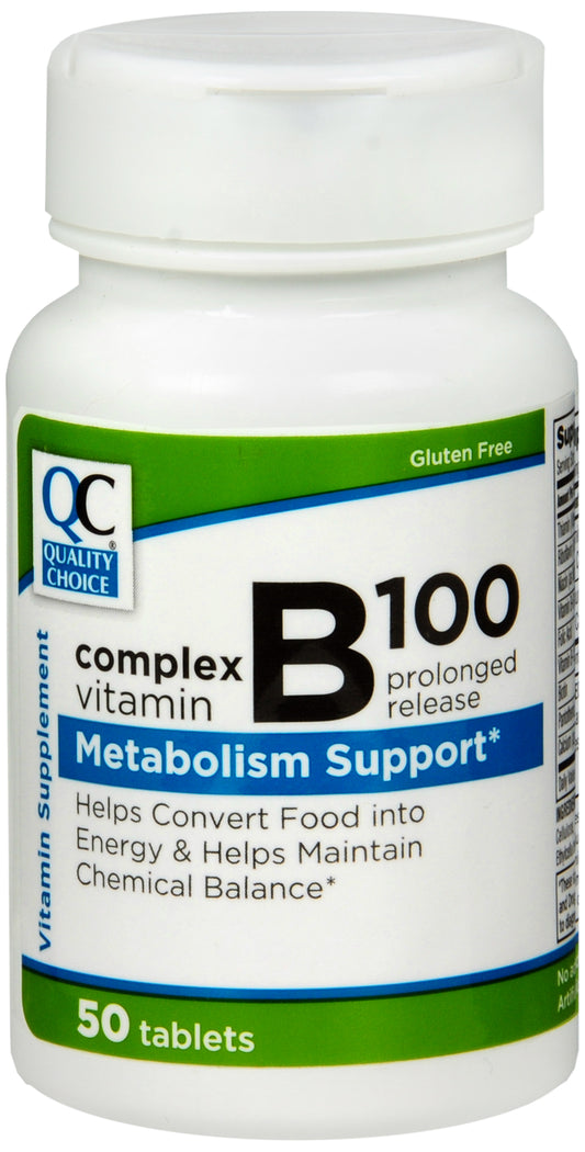 QC VITAMIN B-100 COMPLEX TAB PR 50
