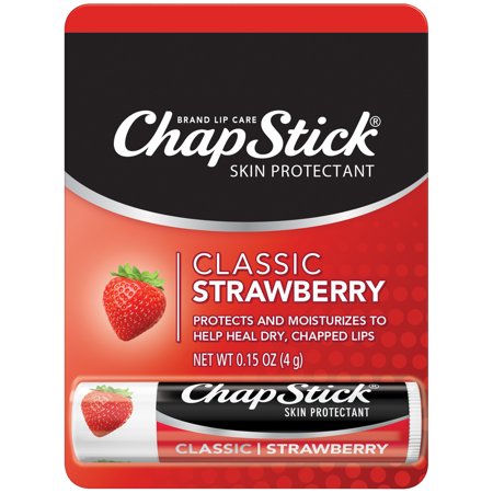 CHAPSTICK LIP BALM STRAWBERRY CARDED 0.15 OZ