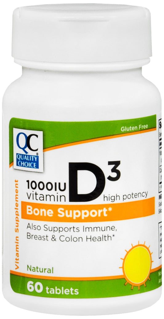 QC VITAMIN D3 TAB 1000 IU 60