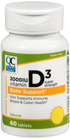 QC VITAMIN D3 TAB 2000 IU 60