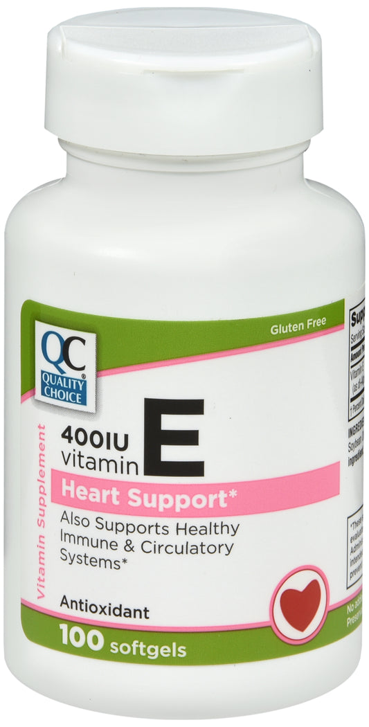 QC VITAMIN E SOFTGEL 400 IU 100