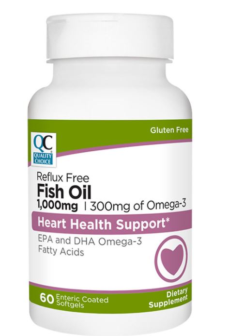 QC FISH OIL EC SOFTGEL 1000 MG 60