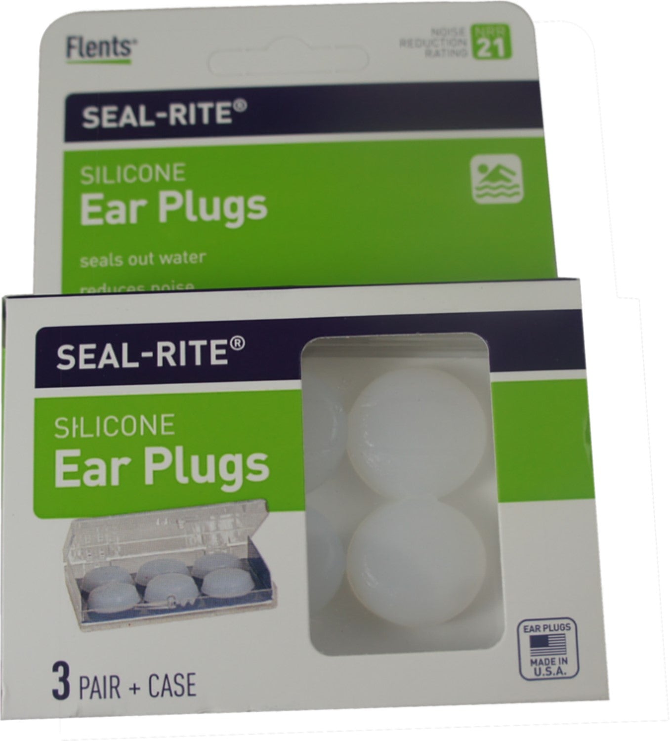 EAR PLUGS SILICONE ADULT 3 PAIR #F406-103