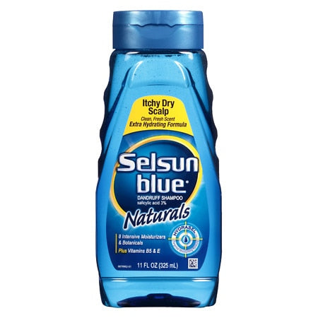 SELSUN BLUE SHAMPOO NAT ITCH DRY SCALP 11 OZ