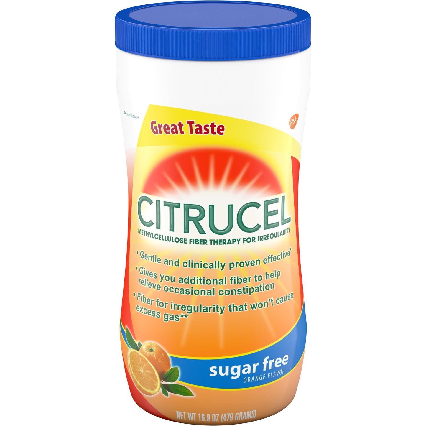 CITRUCEL FIBER LAXATIVE ORANGE SF 16.9 OZ