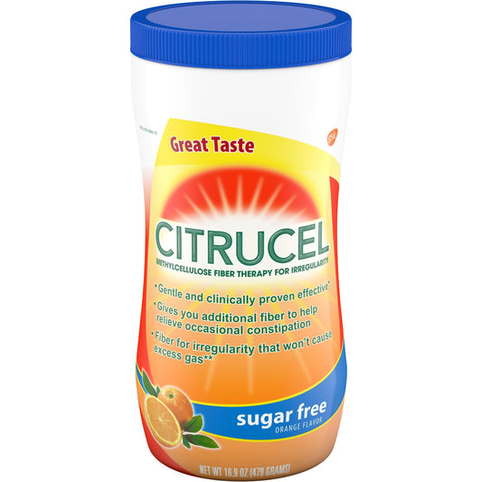 CITRUCEL FIBER LAXATIVE ORANGE SF 16.9 OZ