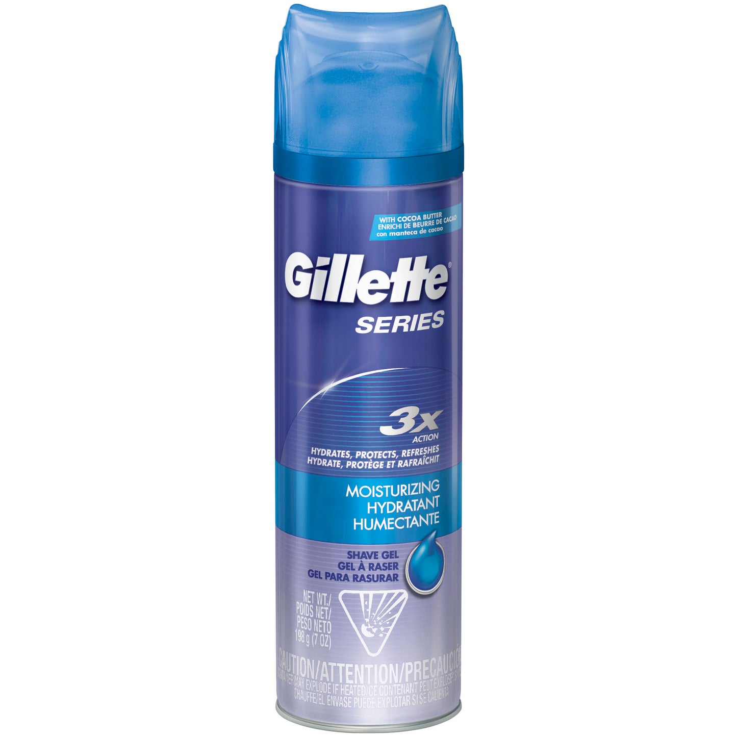GILL SERIES SHAVE GEL 3X MOIST H/HUMECT 7 OZ