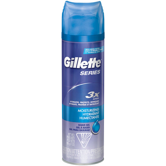 GILL SERIES SHAVE GEL 3X MOIST H/HUMECT 7 OZ