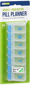 PILL REMINDER WEEKLY 7 COMP PUSH BUTTON MD