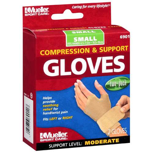 GLOVE COMPRESSION NO FINGER BEIGE SM PR