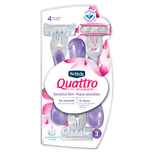 QUATTRO DISPOSABLE WOMENS SENSITIVE 3
