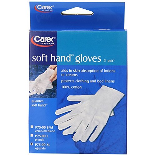 GLOVE COTTON SOFT HANDS WHITE XL PR