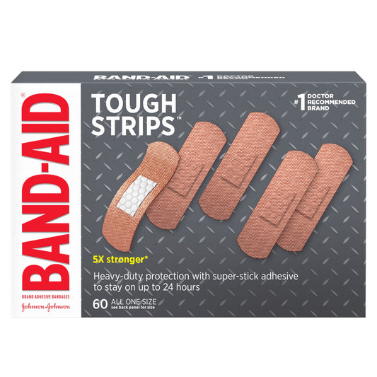 BAND AID TOUGH STRIP FABRIC 1 X 3 1/4" (60)