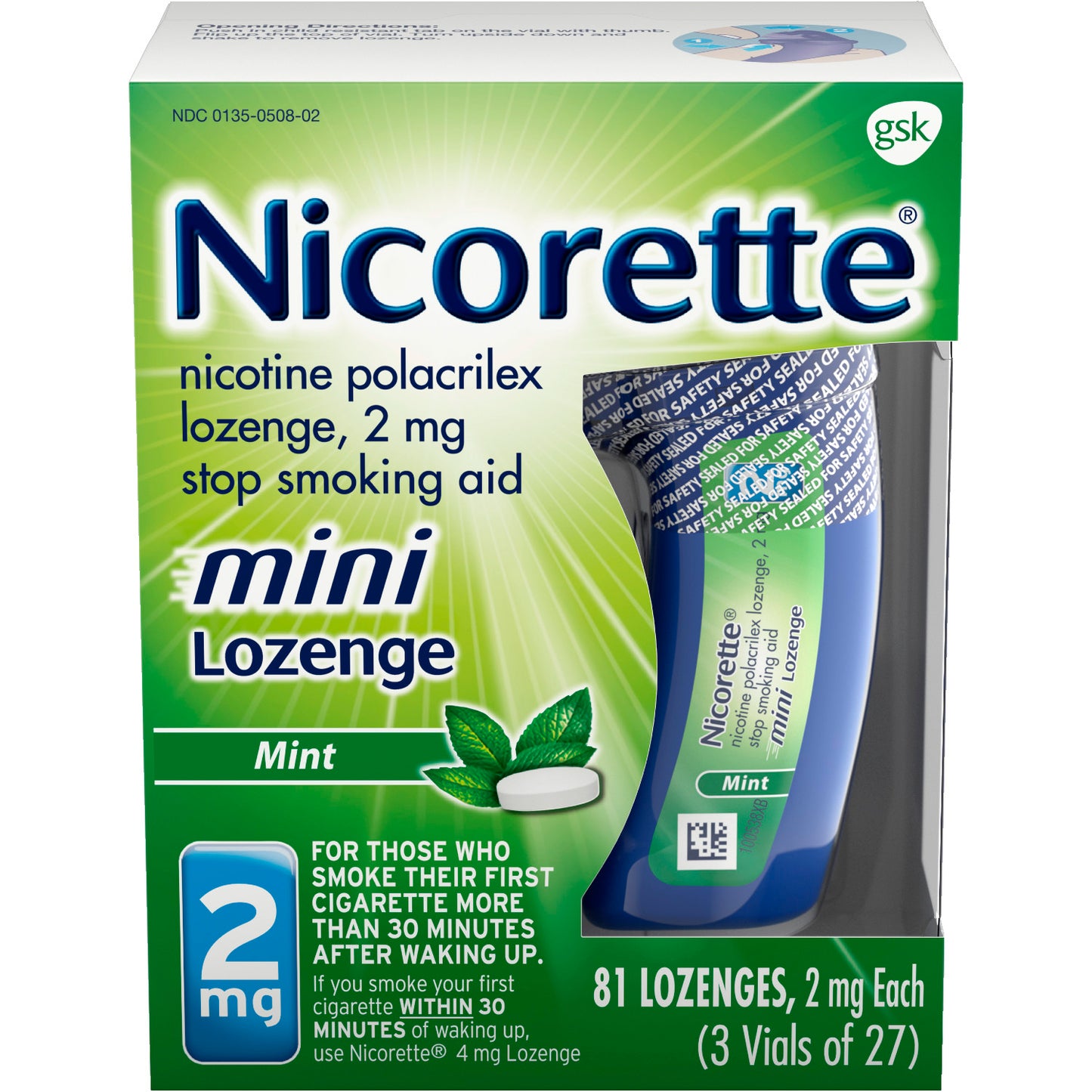 NICORETTE MINI LOZENGE 2 MG 81