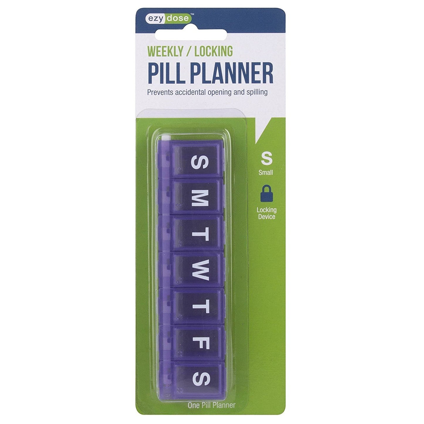 PILL REMINDER WEEKLY 7 COMP ADULT LOCK SM
