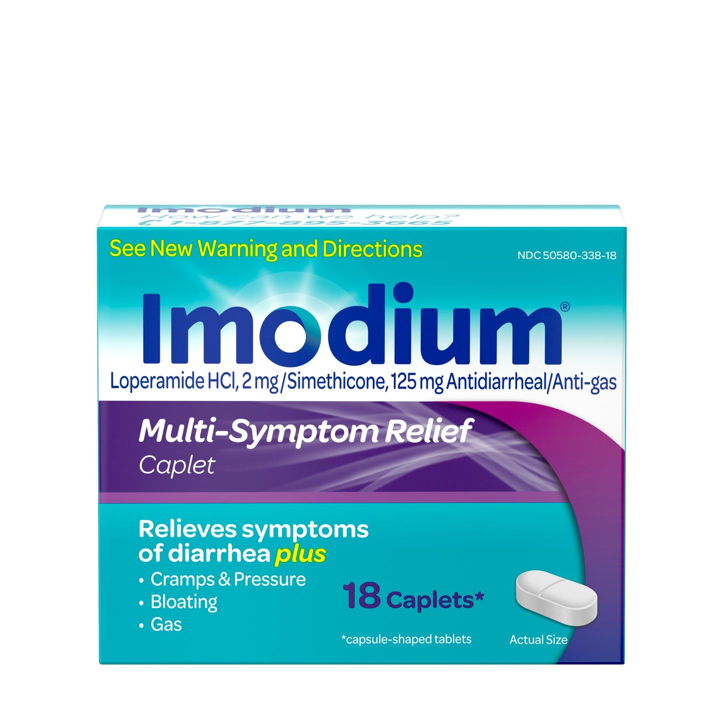 IMODIUM MULTI SYMPTOM RELIEF CAPLET 18