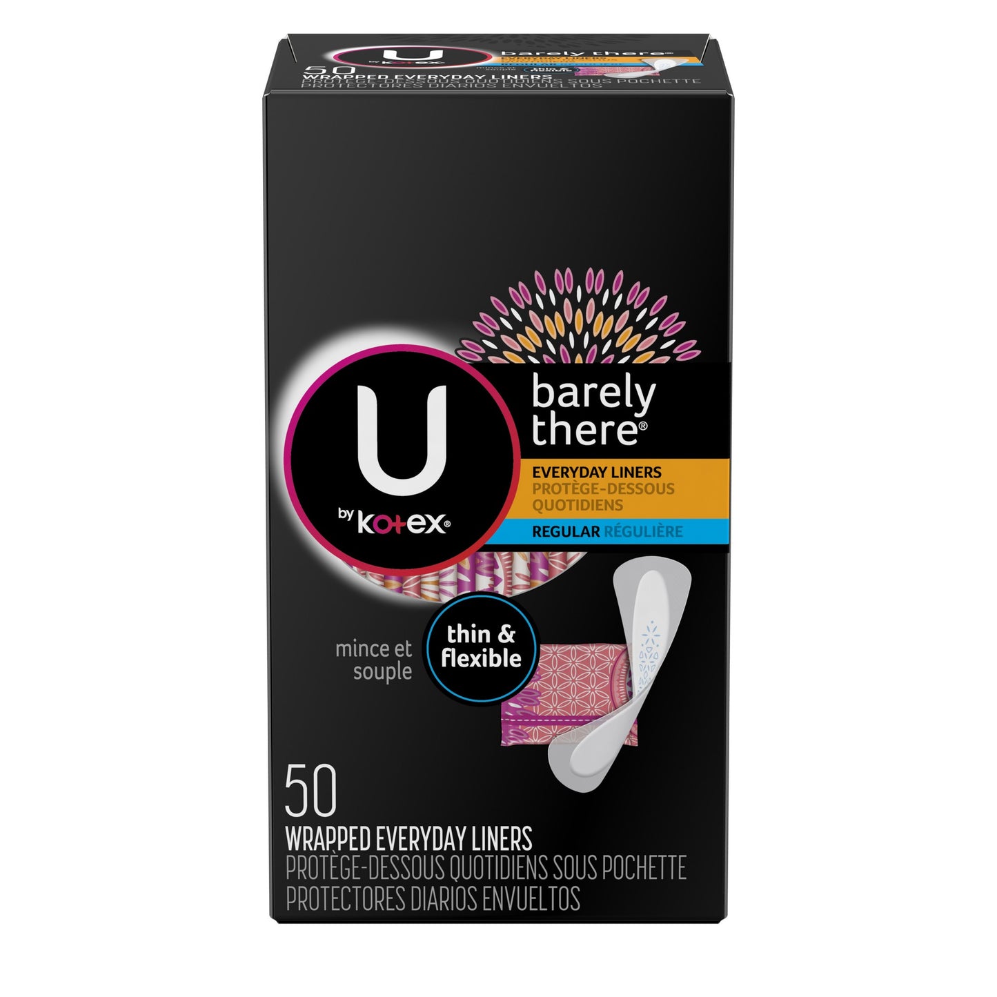 KOTEX U PANTYLINER BARELY THERE 50