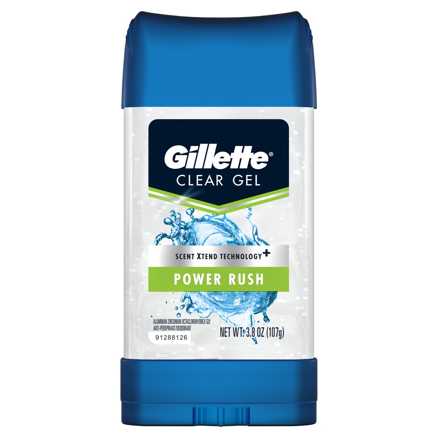 GILLETTE A/P CLEAR GEL POWER RUSH 3.8 OZ