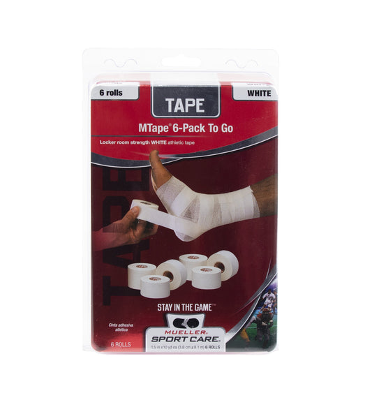TAPE ATHLETIC M TAPE WHITE 1.5" X 10' PK/6