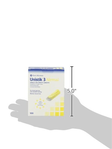 UNISTIK 3 LANCET SAFETY NORMAL 23G 100