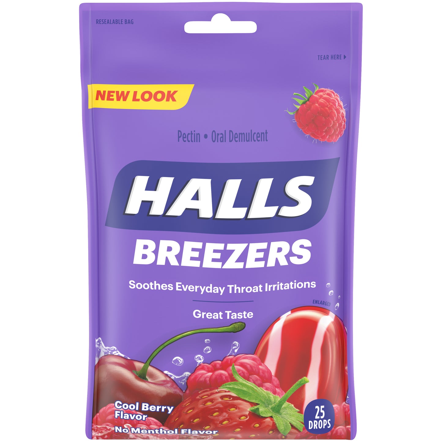HALLS FRUIT BREEZERS COOL BERRY BAG 25