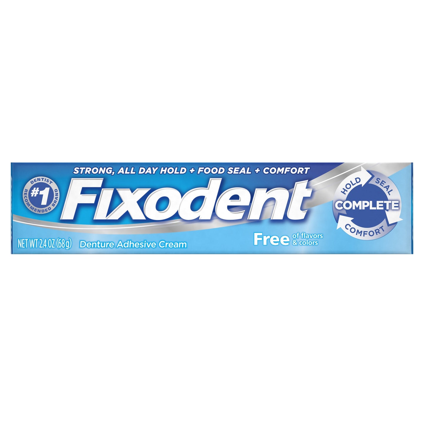 FIXODENT FREE DENTURE ADHESIVE CREAM 2.4 OZ