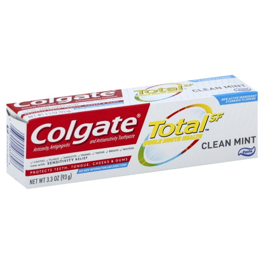 COLGATE TOTAL CLEAN MINT TOOTHPASTE 3.3 OZ CG
