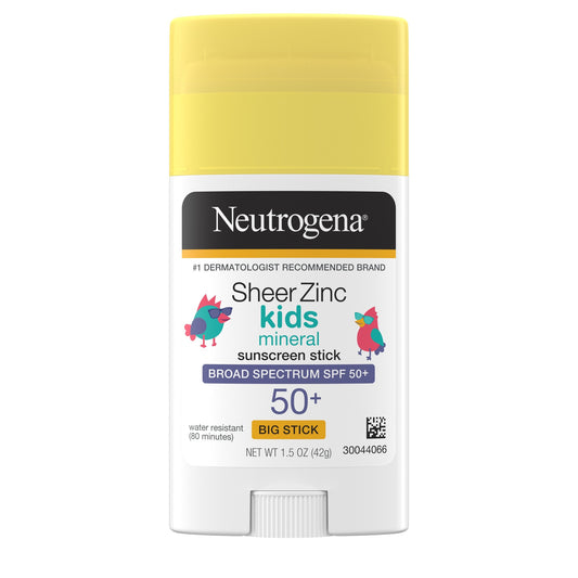 NEUTROGENA KIDS SHEER ZINC STK SPF 50+ 1.5OZ