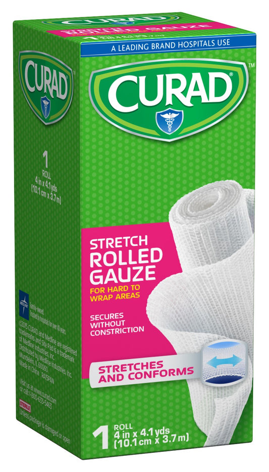CURAD GAUZE ROLL STRETCH ST 4" X 4.1'