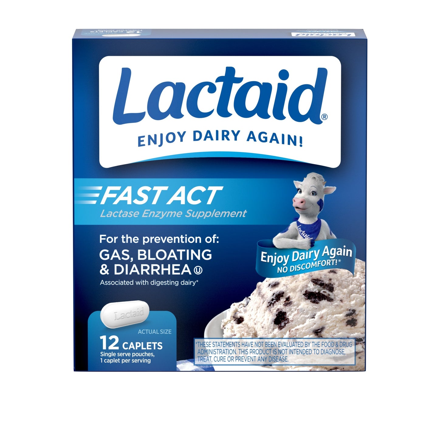 LACTAID CAPLET FAST ACT 12