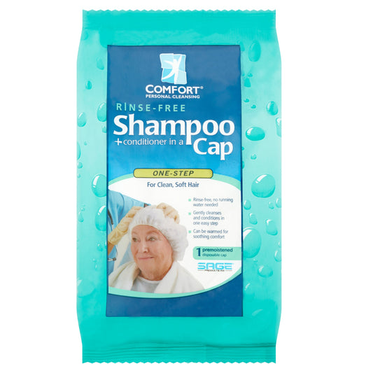 COMFORT BATH HAIR SHAMPOO CAP RINSE FREE
