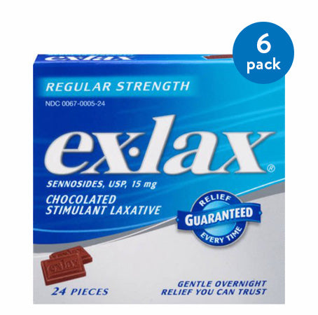 EXLAX TAB CHOCOLATE 24