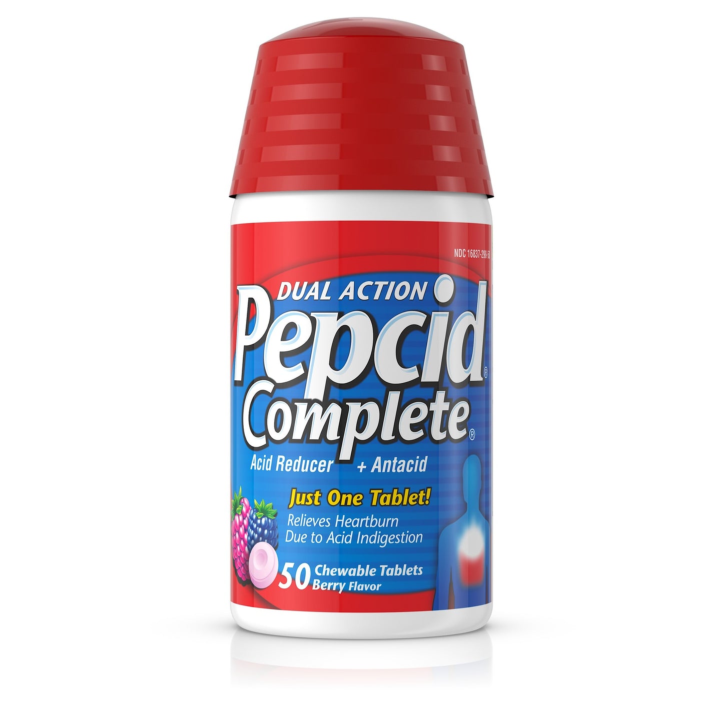 PEPCID COMPLETE TAB BERRY BOTTLE 50