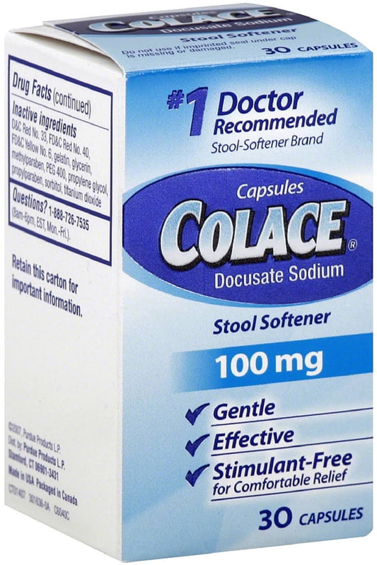 COLACE CAP 100 MG 30
