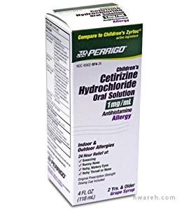 CETIRIZINE SYRUP 1MG/ML 4 OZ (OTC) PADAGIS