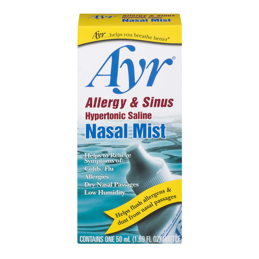 AYR ALLERGY/SINUS HYPERTONIC SALINE MIST 50ML