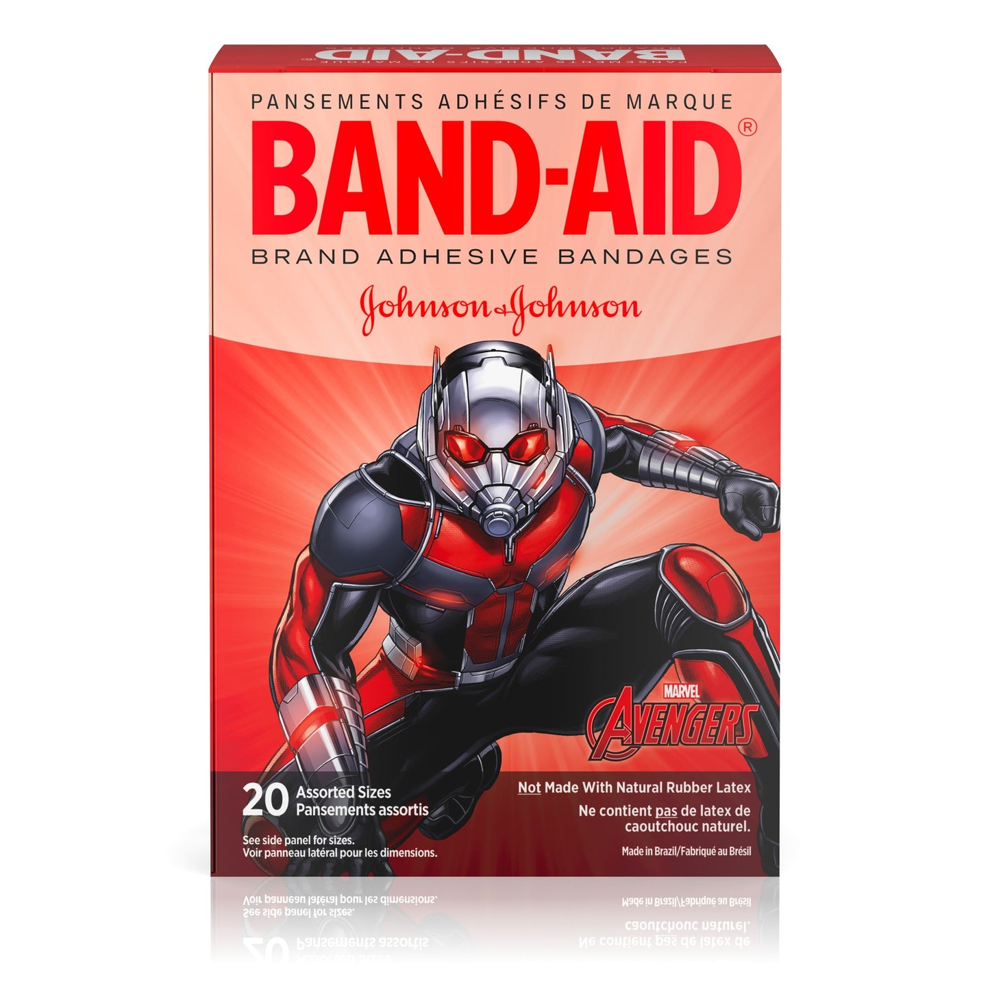 BAND AID ADH BANDAGE MARVEL A/ASSEMBLE AST 20