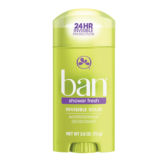 BAN INVISIBLE SOLID SHOWER FRESH 2.6 OZ