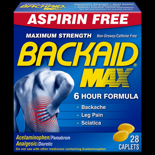 BACKAID PILLS MAX STRENGTH 28
