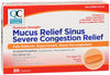 QC MUCUS RELIEF SEVERE CONGESTION CAP 20