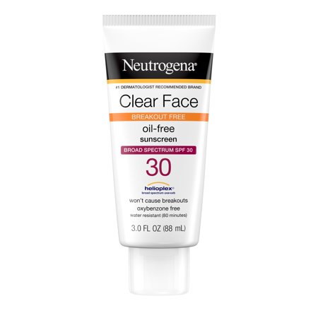 NEUTROGENA CLEAR FACE SUNBLOCK LOT SPF30 3 OZ