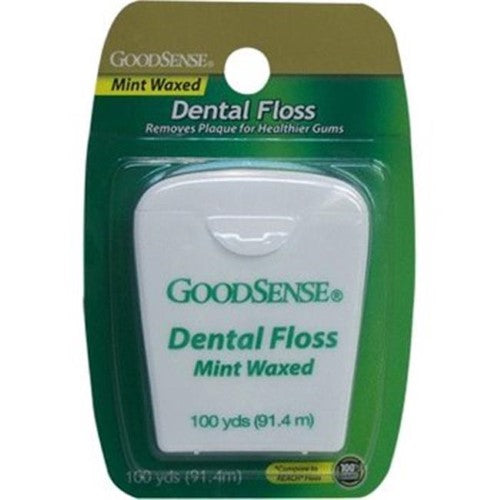 GS DENTAL FLOSS WAXED MINT 100 YD