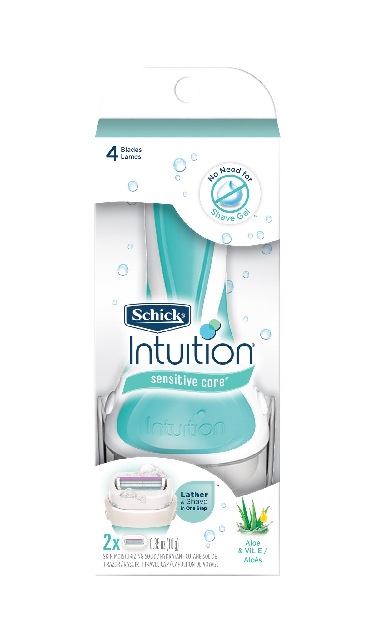 SCHICK INTUITION NATURAL SENSITIVE CARE RAZOR