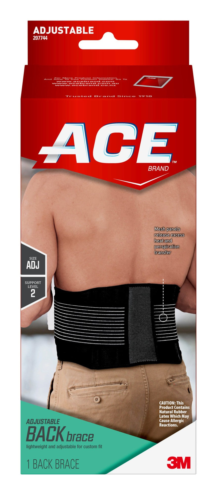 BACK BRACE ADJUSTABLE OSFM ACE