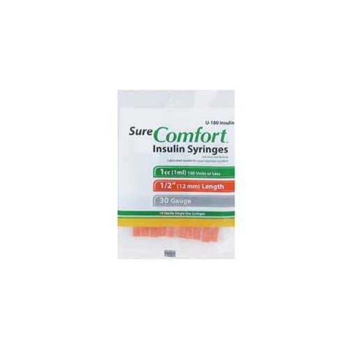 SURE COMFORT SYR 1 CC 30G X 1/2" BX/100