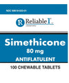 GAS RELIEF CHEW TAB 80 MG 100 RELIABLE