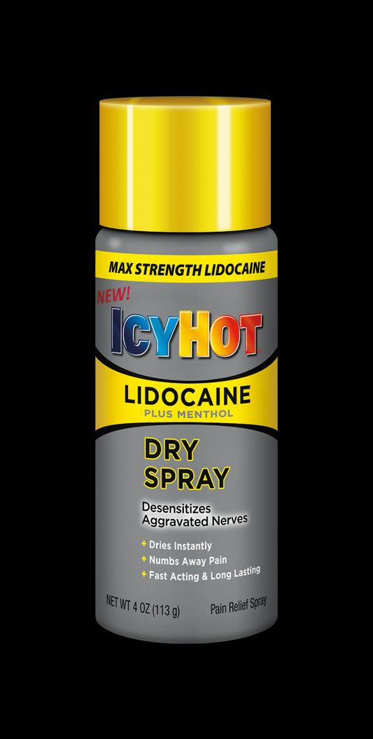 ICY HOT W/LIDOCAINE DRY SPRAY 4 OZ