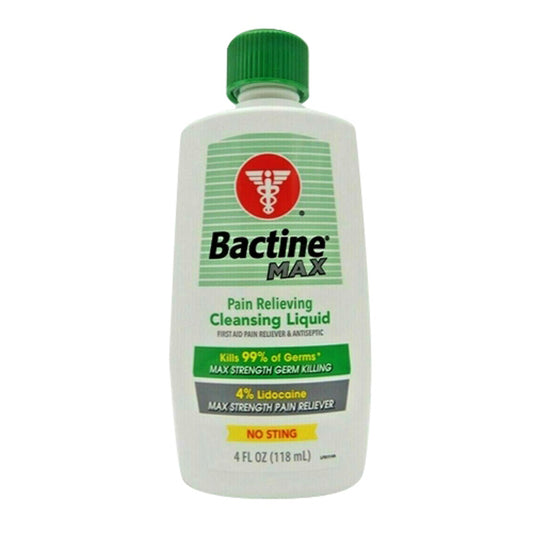 BACTINE MAX PAIN RELIEVING CLEANSING LIQ 4 OZ